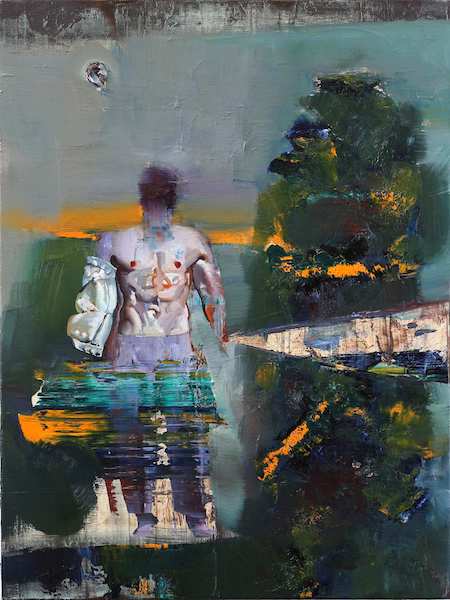 Rayk Goetze: Wart, 2016, Öl und Acryl auf Leinwand, 80 x 60 cm

